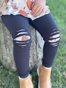 Pumpkin Shredded Leggings